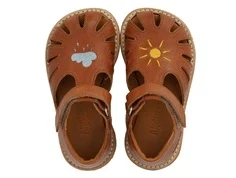 Angulus sandal brun med sol og sky